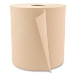 Hardwound Paper Towels, Nonperforated 1-Ply Kraft, 800ft, 6 Rolls/Cart