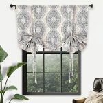 Ivalee Tie Up Adjustable Balloon Damask Blackout Thermal Outdoor Rod Pocket Single Curtain Panel Bungalow Rose