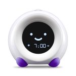 Mella Ready To Rise Children's Sleep Trainer Night Light and Sleep Sounds Machine Alarm Clock, Purple