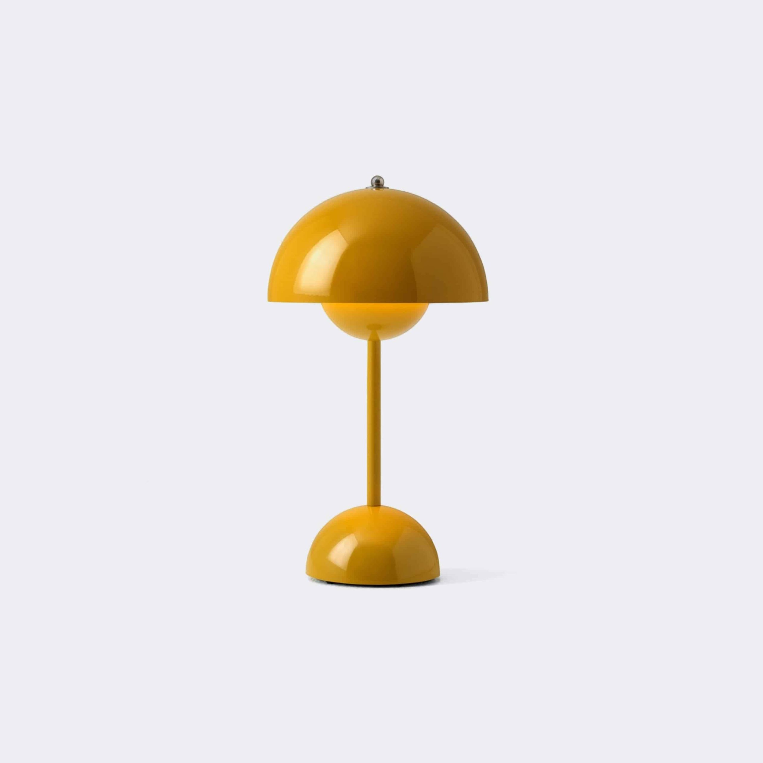 8fa929b439c763ed6356b44e1c41c3f6214977ab08bfdeb67cda19ee32ba67e9.jpg & Tradition - VP9 Flowerpot Portable Table Lamp - Mustard - Image 1