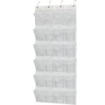 Kitchen Pantry Organizer Over The Door Hanging Storage Holder W 15 Clear Pockets