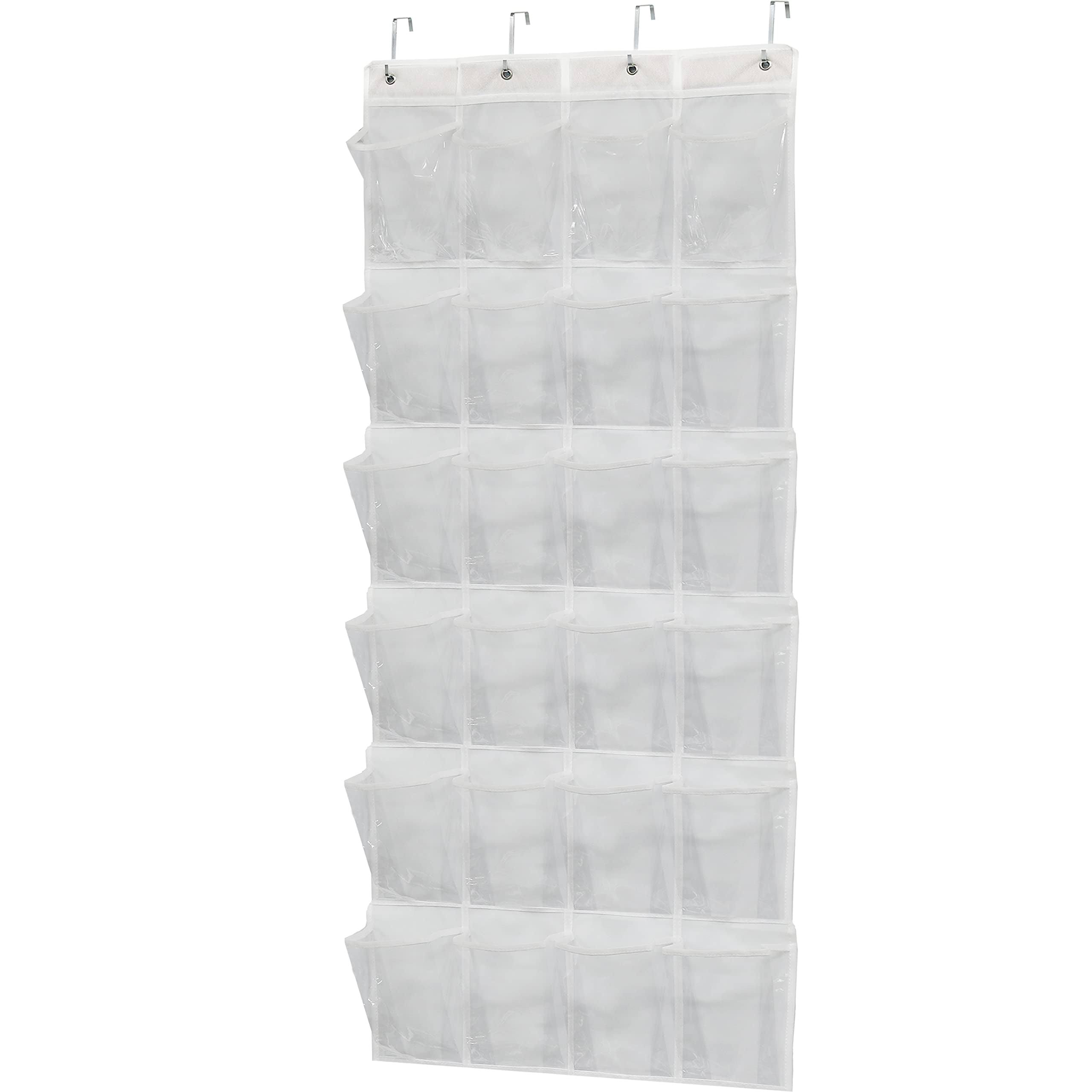 8fa9e5279d2f6dc8971997a51793fa09942f5025e7bb4b4d1137ddf4a26107c0.jpg Kitchen Pantry Organizer Over The Door Hanging Storage Holder W 15 Clear Pockets - Image 1