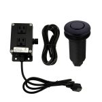 Garbage Disposal Kitchen Air Switch Kit - Matte Black