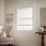 White Cordless Room Darkening 2.5 in. Premium Faux Wood Blind for Window - 23 in. W x 48 in. L