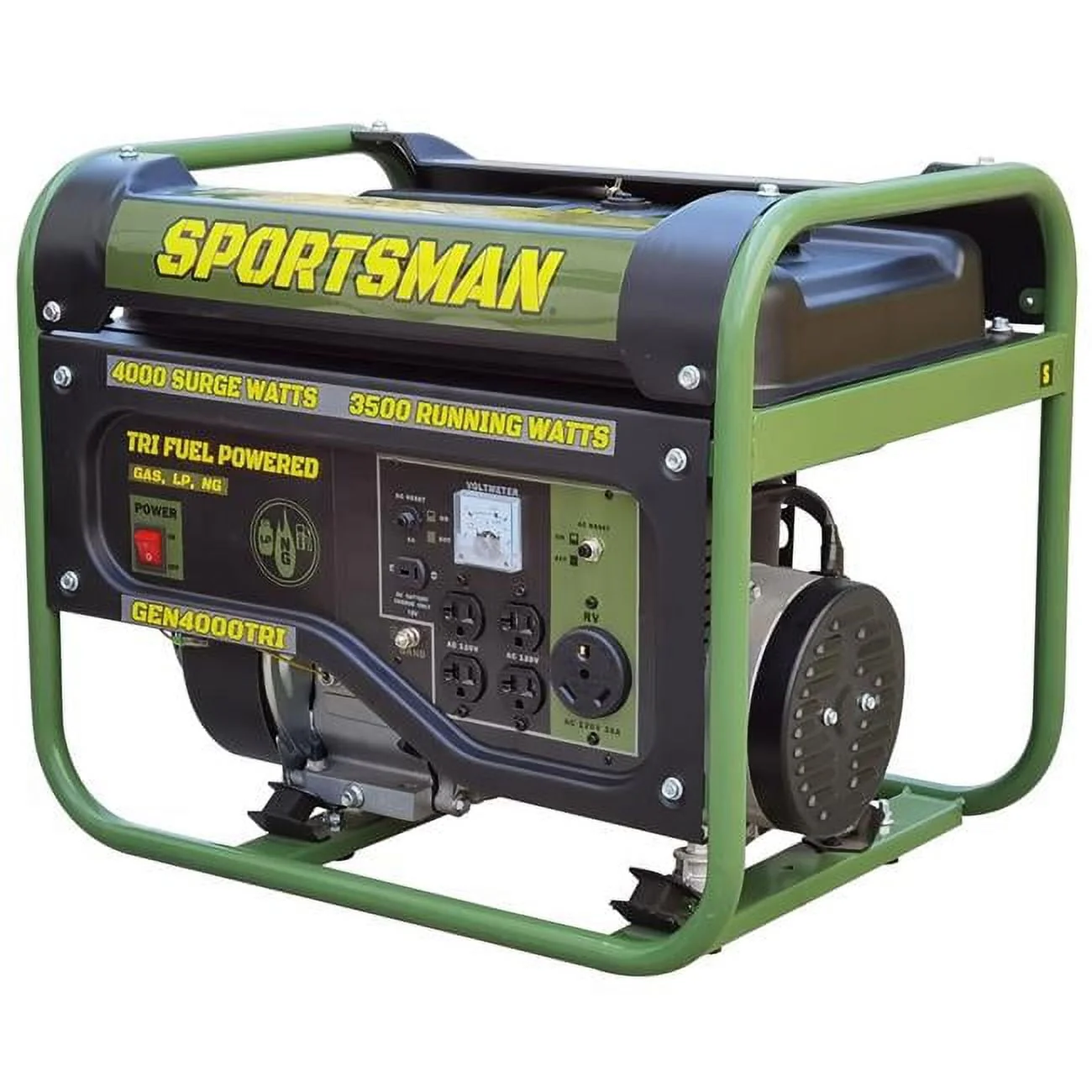 902730137a885606cb154a87bc416f87ca0741ad718924637b0de985c5a4376c.webp Sportsman 4000 Surge Watts Portable Tri Fuel Generator - Sportsman - Image 1