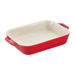 Staub Ceramic Rectangular Baking Dish 7.5 x 6 in Cherry