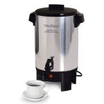 West Bend Coffee Party Percolator, Polished Aluminum, 30 Cup Capacity