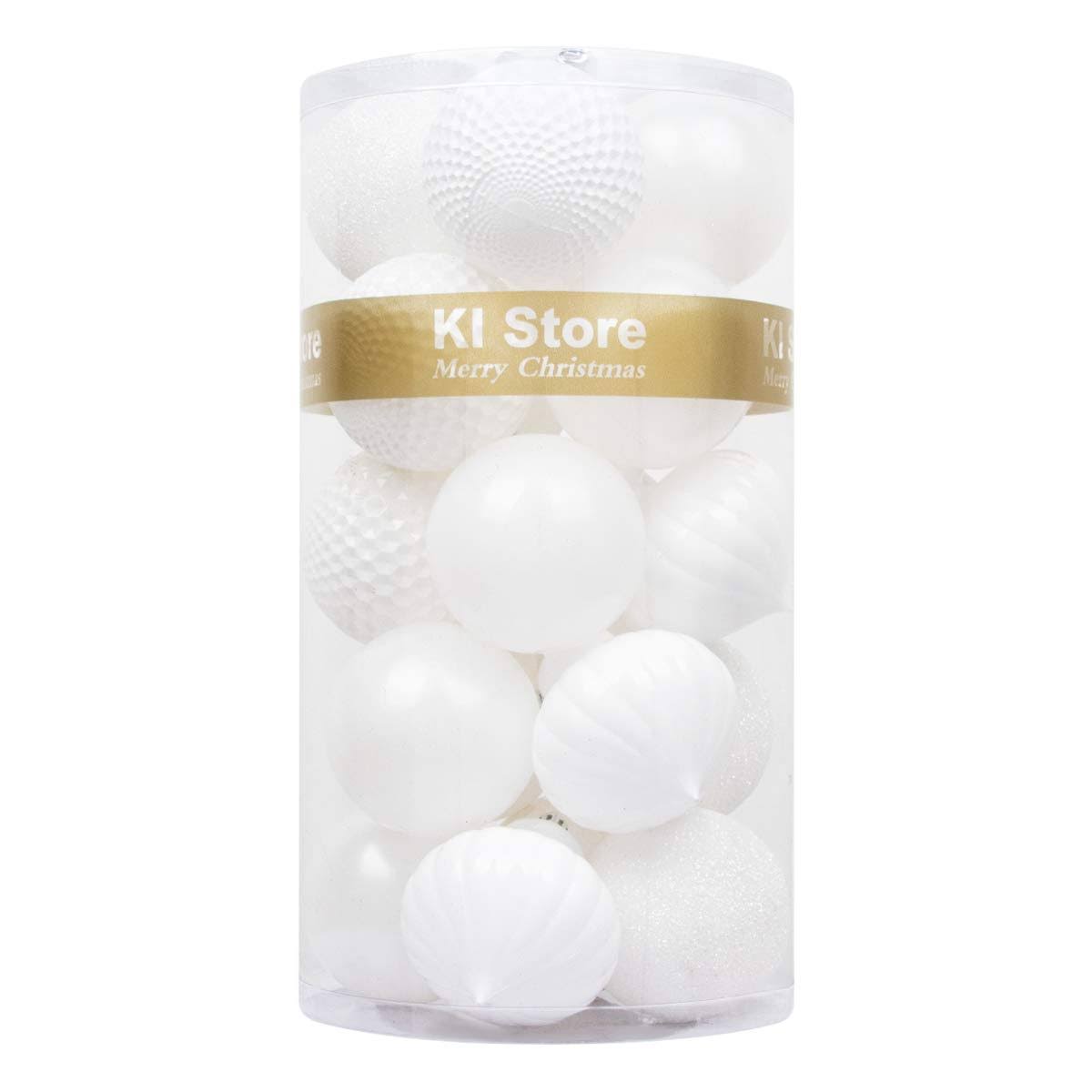 90777847203273ad754318663b7f4a57838b981847d2e5f9048faa3f5727b892.jpg Ki Store 20ct Christmas Ball Ornaments Shatterproof Christmas Decorations Large Tree Balls for Holiday Wedding Party Decoration, Tree Ornaments Hooks - Image 1