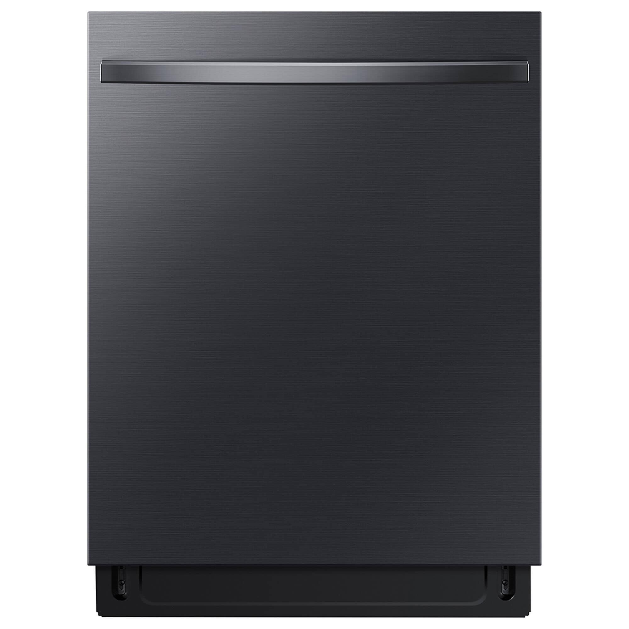 90779ecae6141af81ecea7d04d75c4cd0043b7717539882db2a8844d43bfa498.jpg Samsung 24" Fingerprint Resistant Matte Black Steel Top Control Built in Dishwasher - Image 1