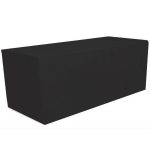 GW Linens Black 6' ft. Fitted Polyester Tablecloth Table Cover