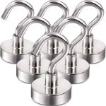 DIYMAG Magnetic Hooks, 25lbs Strong Heavy Duty Cruise Magnet S-Hooks for Classroom, Fridge, Hanging, Cabins, Grill, Kitchen, Garage, Workplace and Off