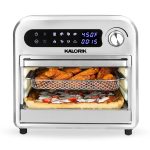 Kalorik 12.6 Quart Digital Air Fryer Oven, Black and Stainless Steel