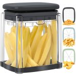 Zaveer French Fry Cutter, 3-in-1 Potato Cutter for Fries, Potato French Fry Onion Cutter, Food Chopper Manual Hand Vegetable Cutter Dicer Apple