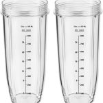 Meet Juice Replacement Part for Nutri Ninja Blender 2-Pack 32oz Replacement Cups Compatible with Nutri Ninja Auto-iQ Series Blenders