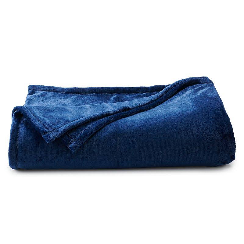 91868910c4f005a8ccaa57297fa0fbb0459056fabefde908dc284606a1710fed.jpg The Big One Super Soft Plush Blanket Blue Full/Queen - Image 1