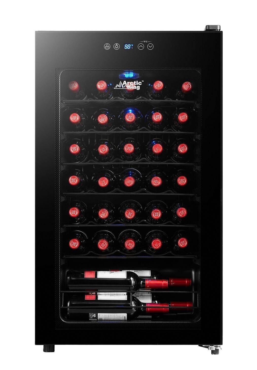 918a39b2467205f784ea18894e0b7ce05134b73bf0c48c8da8d22242d525a52a.jpg Arctic King Premium 34-Bottle Wine Cooler Mini Fridge - Image 1
