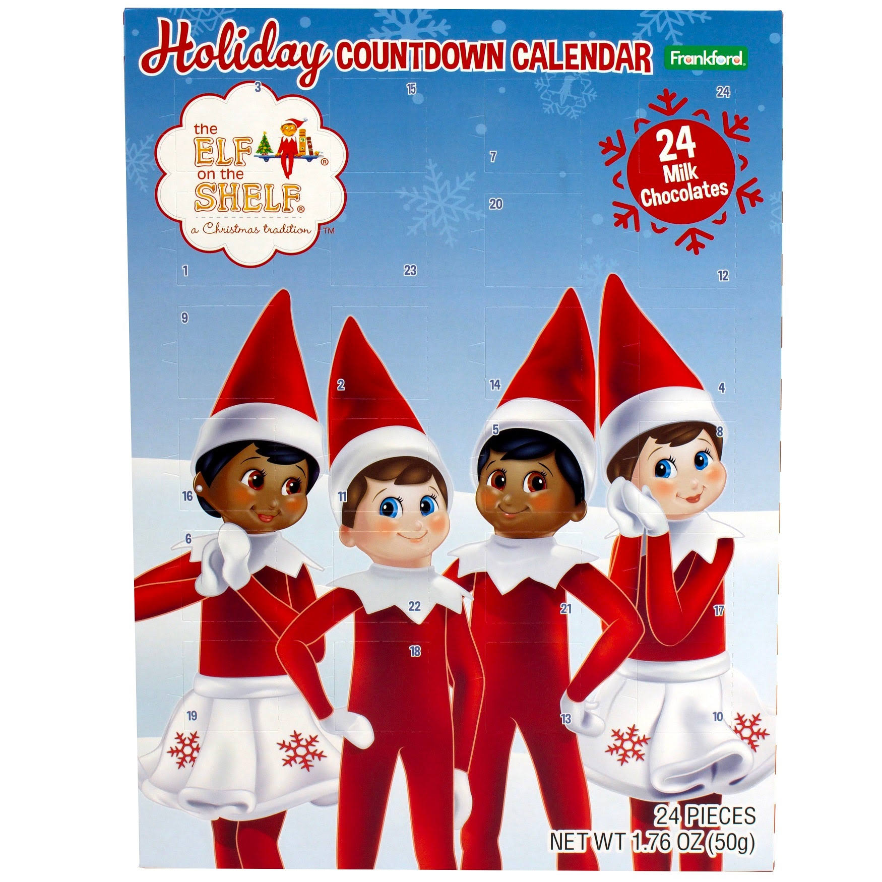 91a46e688f4f9e9d9646ab1ff5c786fbb2c6853a4c2e243f5d4f667ced4657b8.jpg Elf on The Shelf Countdown Calendar - Image 1