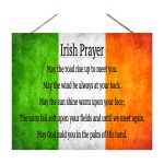 JennyGems Irish Prayer Sign, Irish Blessings Prayer, May The Road Rise Up to Meet You, 10x12 Hanging Wood Sign, Wall Decor PL
