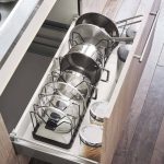 Yamazaki Home Adjustable Pot Lid Organizer - Steel - Black