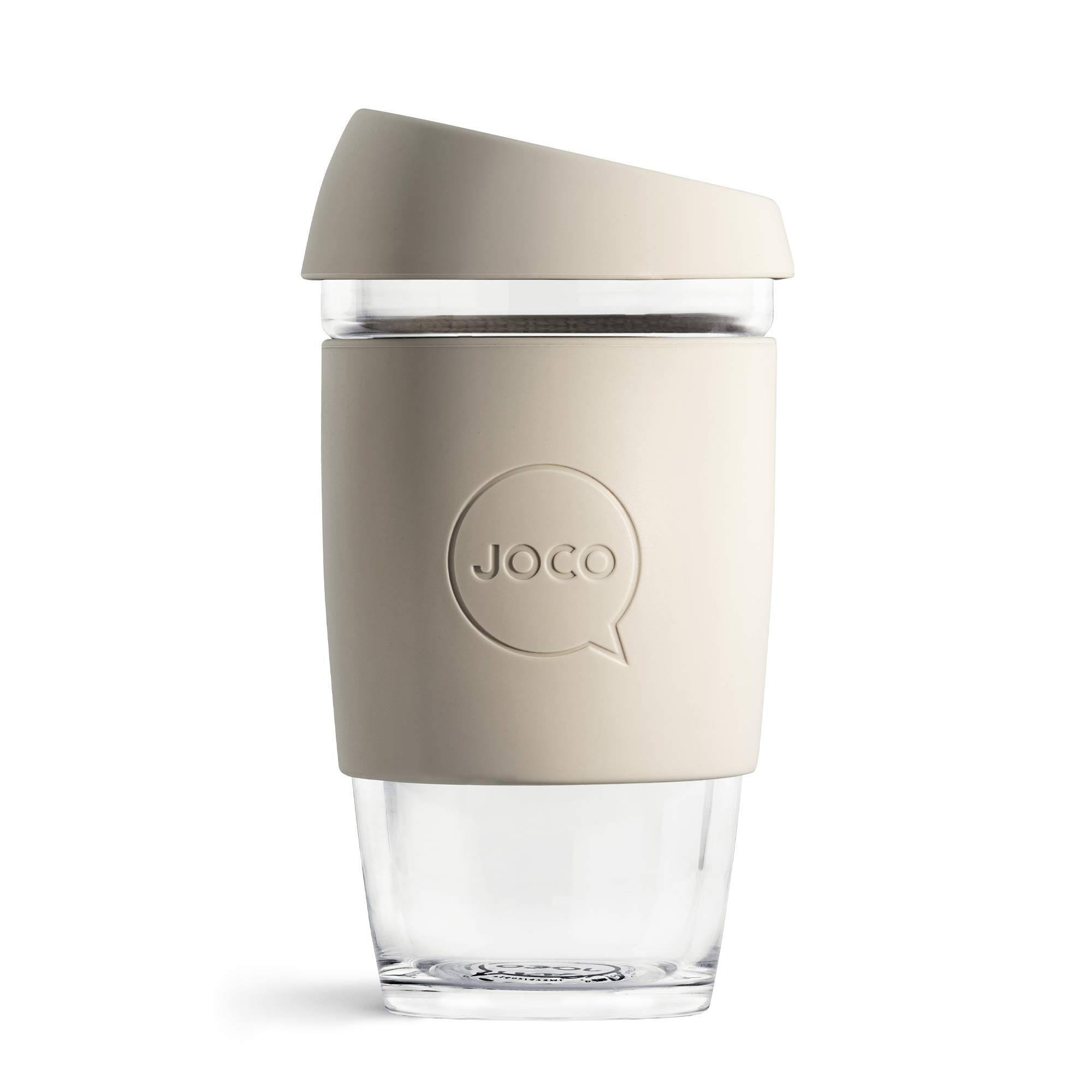 91b59e9334e4b66a47a263083abee76c71d1bcf2af090790bab5cb49730e3b60.jpg Reusable Glass Coffee Cup 16oz - 16 oz. - Image 1