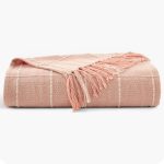 Truly Soft Windowpane Organic Throw Blanket - Blush