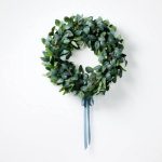 30" Eucalyptus Wreath with Ribbon Green - Threshold Designed with Studio McGee