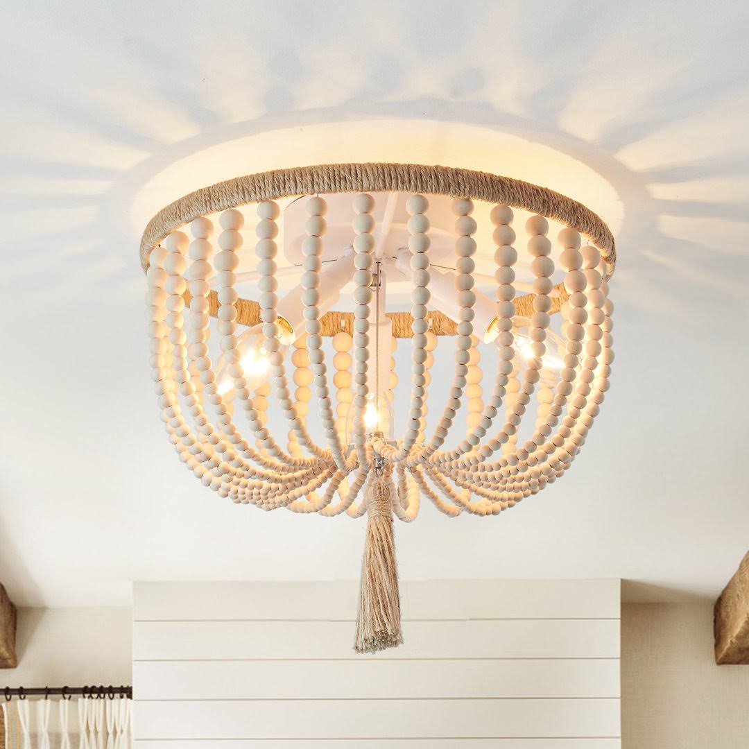 91d8a75f6386c8029dd127203c4d27b07e463b1c4339bb230673a28b3f2c83c1.jpg Antoinette 3 - Light Bowl Semi Flush Mount Dakota Fields Shade Color: Wooden - Image 1