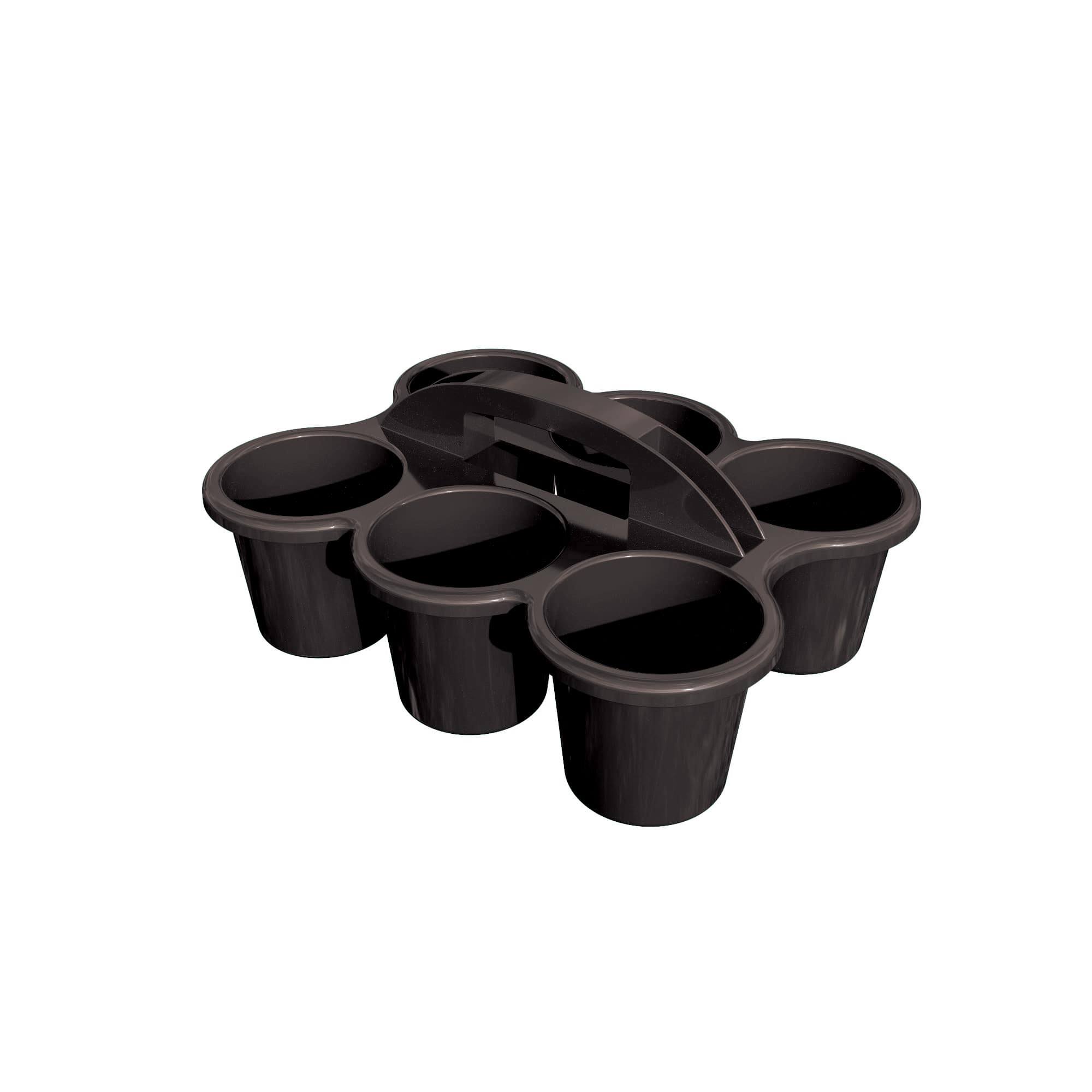 6-Cup Caddy by Creatology in Black | 12.07" x 9.55" x 5.29" | Michaels
