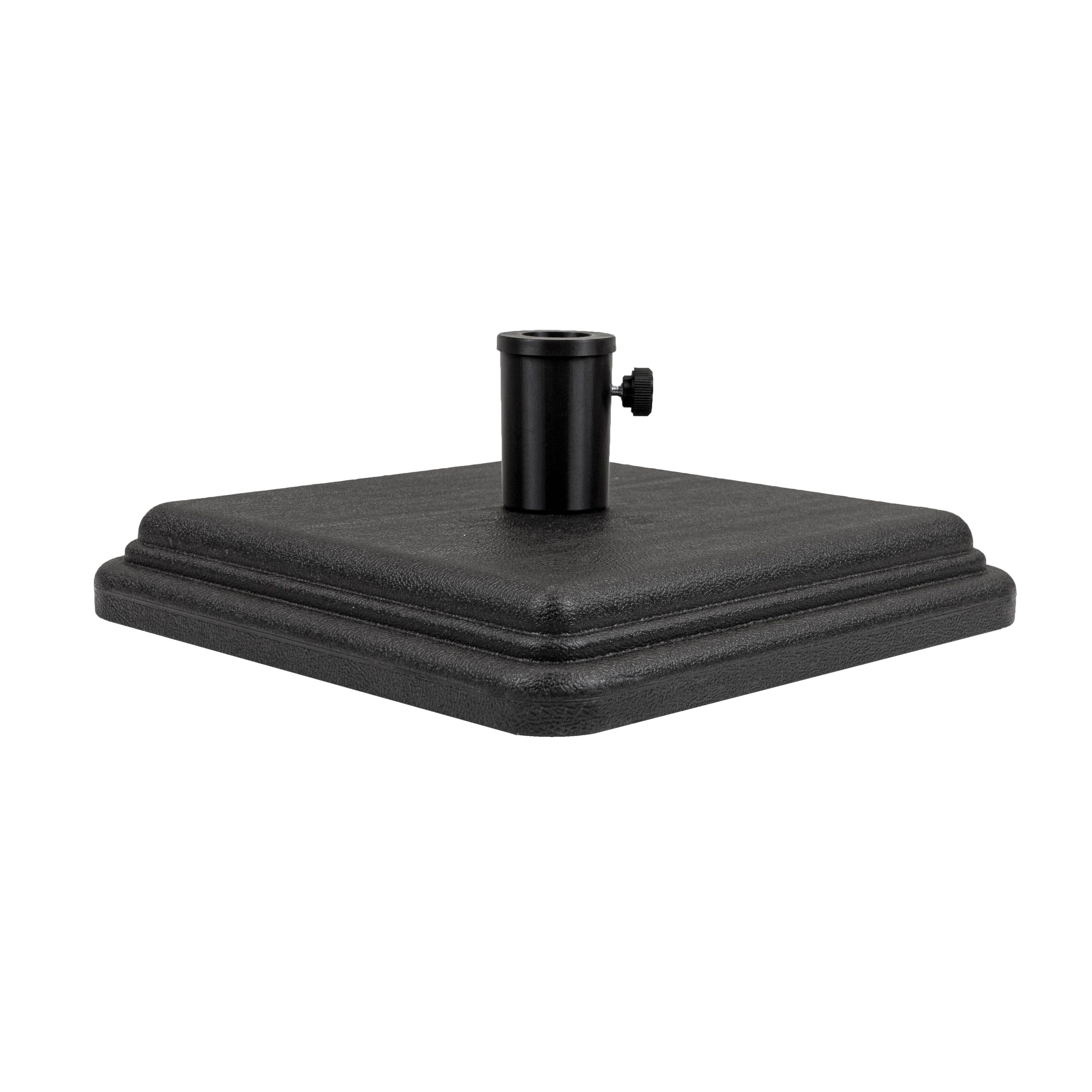 91ed52c4cadff1d113b73495b44f6c27046b8d32c4b388cbd4869ef6349bddce.jpg US Weight 40 Pound Umbrella Base Designed to Be used with A Patio Table (Black) - Image 1