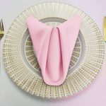 Linentablecloth 20-inch Polyester Napkins (1-Dozen) Pink