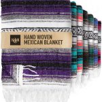 Hydration Nation Handcrafted Mexican Blanket, Purple