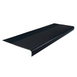 Roppe Black Stair Tread Rubber Round Nose 48"L