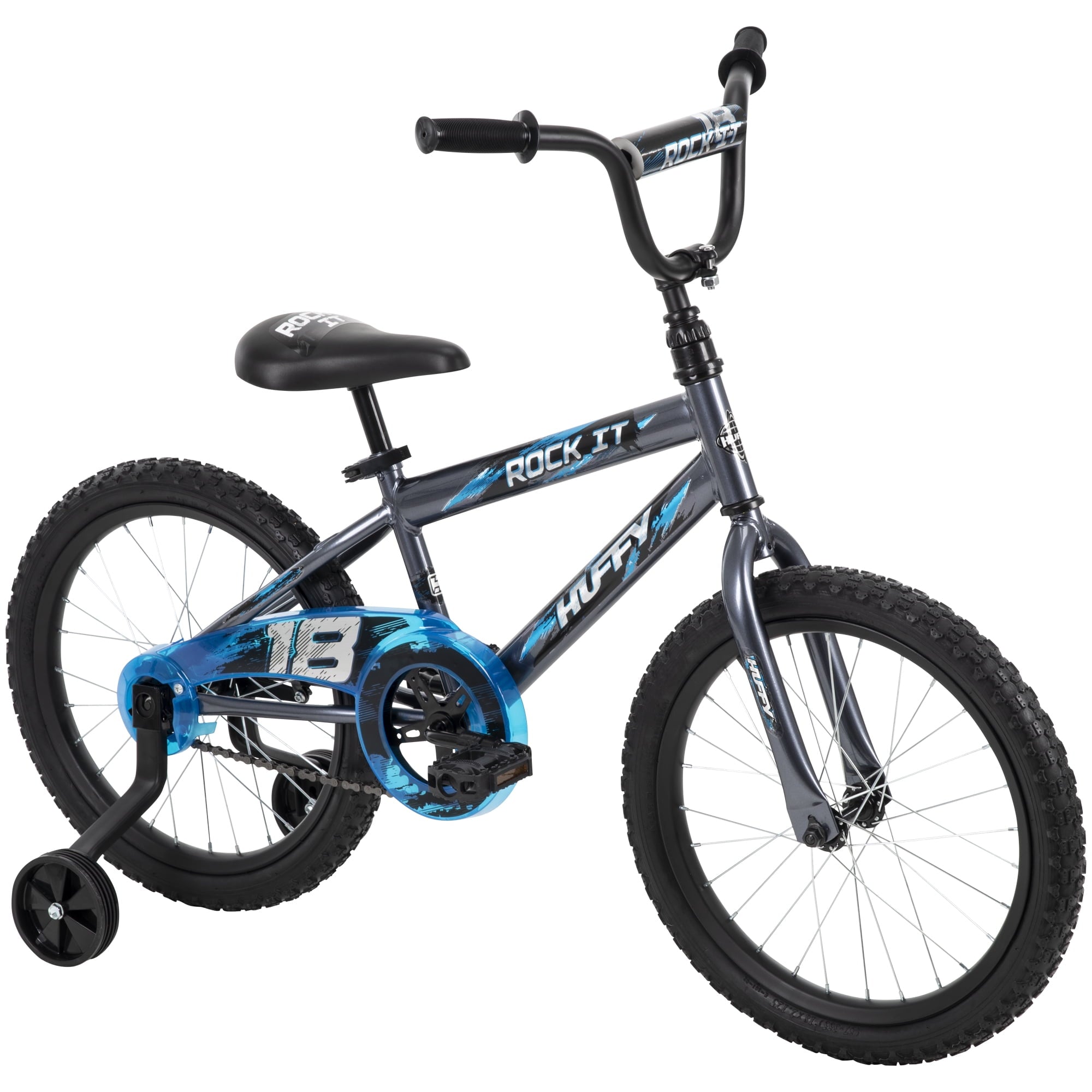 921b62603860835c23ce202dcca222d396df0342bc5baf269d502ae07ea366de.jpg 18 Rock It Boys Sidewalk Bike. Gray - Image 1