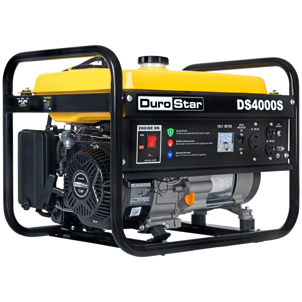 929f9f0791b8b0f3ad09fd26da5f8df275799c20f275c9e5749675d1e18e3128.jpg Durostar DS4000S 4000 - Watt 208cc Air Cooled OHV Gas Engine Portable RV Generator - Image 1