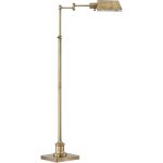 Regency Hill Jenson Modern Pharmacy Floor Lamp Aged Brass Adjustable Swing Arm Metal Shade for Living Room Reading Bedroom Office -
