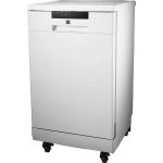 18 in. White Electronic Portable 120-Volt Dishwasher with 3-Cycles with 8 Place Settings Capacity