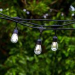 Brightech Ambience Pro Solar 27 ft Edison Bulb Outdoor String Lights Hanging 2W LED Patio