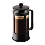 Bodum Kenya Black French Press Coffee Maker, 8 Cup