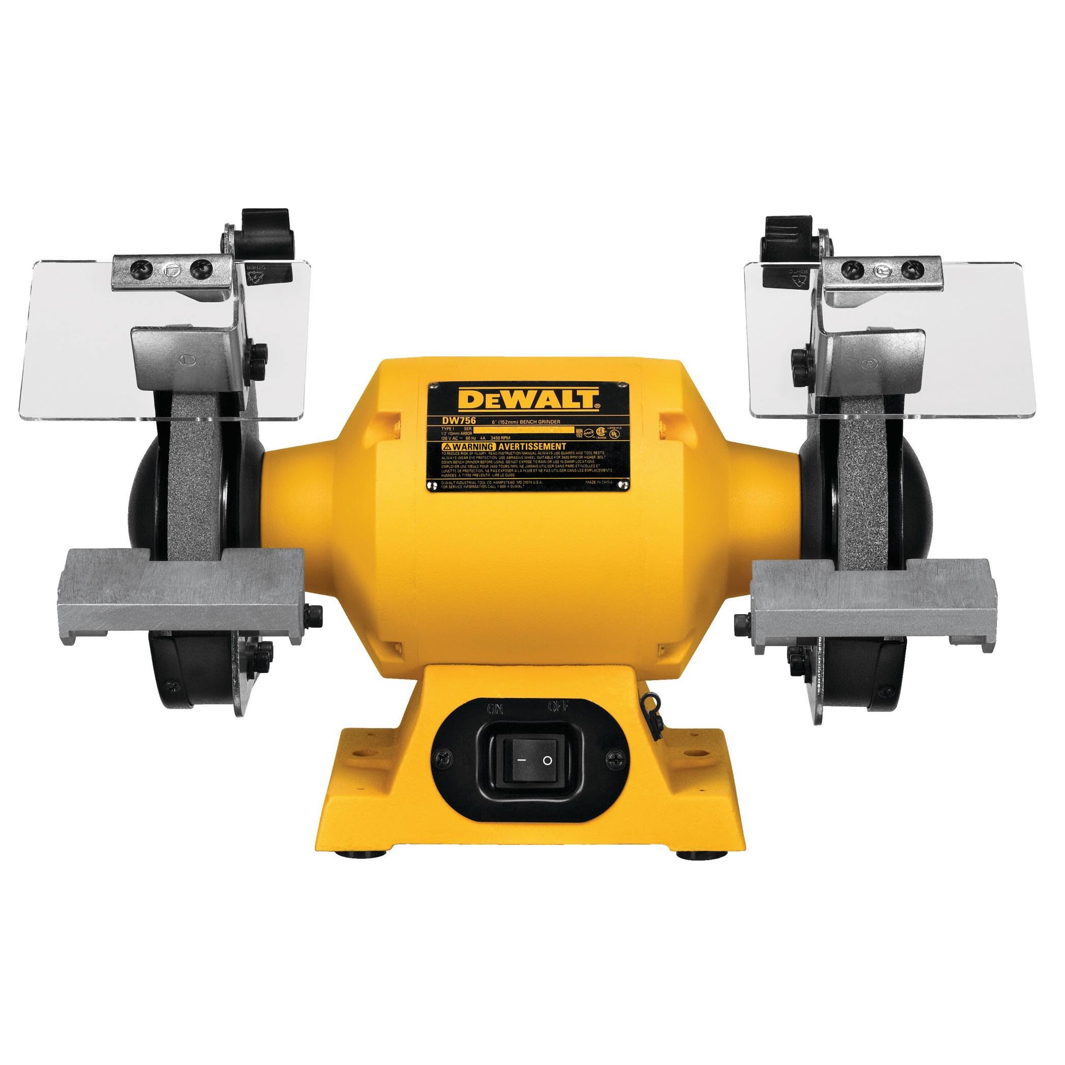 931deb422b893281257d69610005b5c8f065bb6f986028f8f063bbb04e043dbb.jpg DeWalt DW756 6 in. Bench Grinder - Image 1