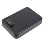 Machir Portable Mini Storage Steel Handgun Safe, Combination Lock and Security Steel Cable