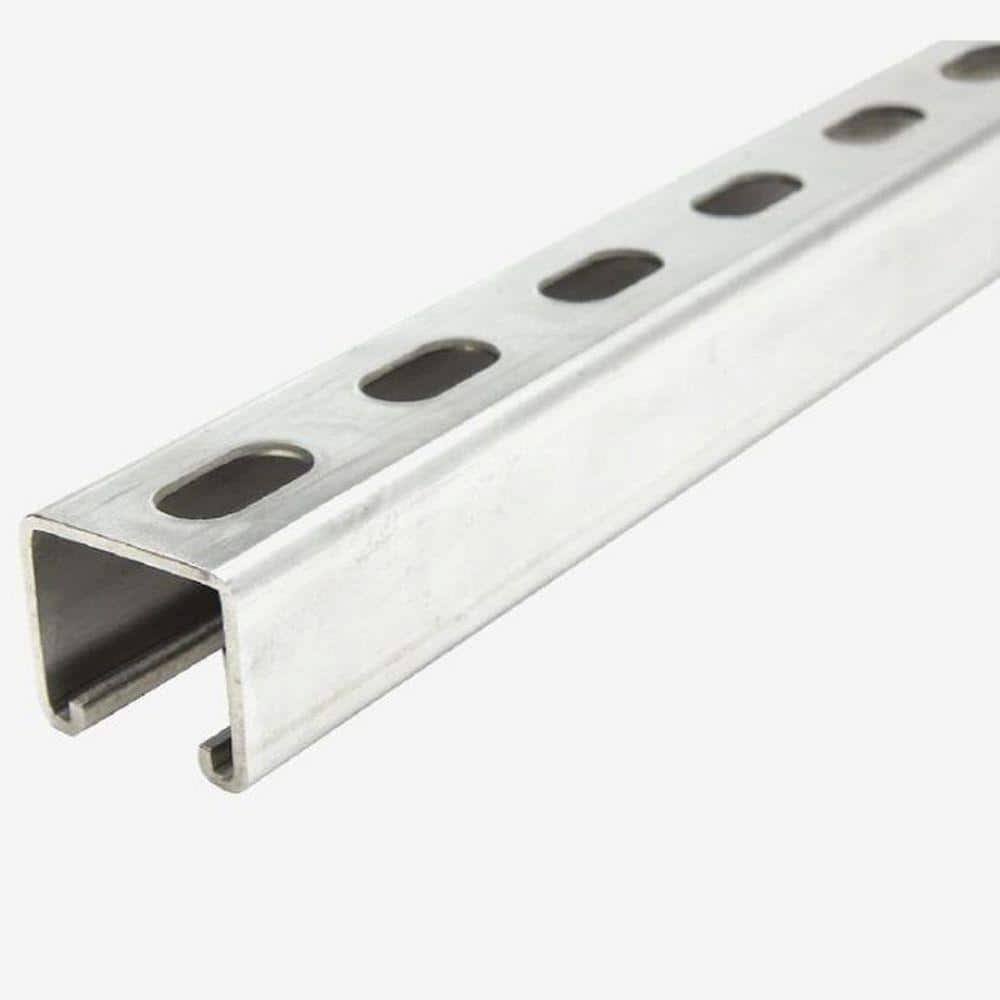 934a670fa581ece57e62bcca84c9736d4e05e62223eb6a67f5cf5a6a63632037.jpg Adamax 12 Gauge Channel Strut EG - 10' - 10 ft - Image 1
