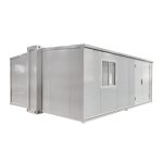 20 ft. x 16 ft. x 8 ft. Expandable Metal Storage Shed with Lockable Door and Windows (320 Sq. ft.)