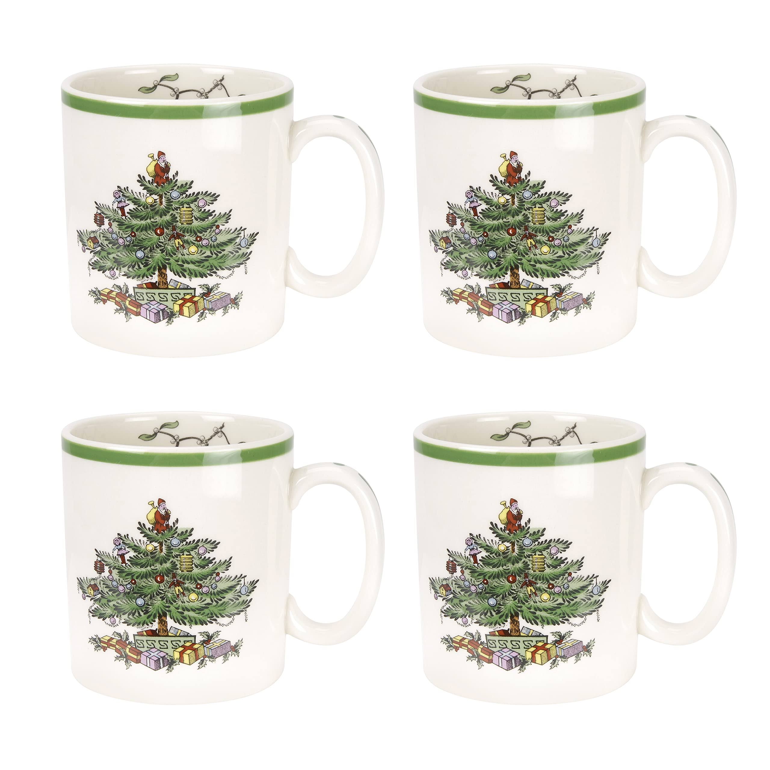 938daea2ae07da50a82eaad55c42bf35896f739f0a77587ab9365db22d4e85d9.jpg Spode Christmas Tree Set of 4 Mugs - Image 1