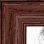 ArtToFrames 16x20 inch Cherry Stain on Solid Red Oak Wood Picture Frame, WOM0066-59504-YCHY-16x20