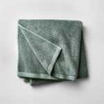 Organic Bath Towel Dark Teal Blue - Casaluna