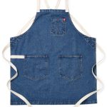 Hedley & Bennett Georgia Blue Crossback Apron - Professional Chef Apron with Pockets and Cross-Back Straps for Cooking & Grilling - Kitchen Aprons