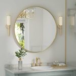Alauni Round Metal Framed Wall Mounted Bathroom / Vanity Mirror Mercer41 Finish: Black, Size: 30" x 30"
