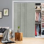 GoDear Design 45.8 inch-86 inch W x 96 inch H, Adjustable Sliding Panel, Light Filtering, Moonstone, Size: 45.8-86 W x 96 H, Gray