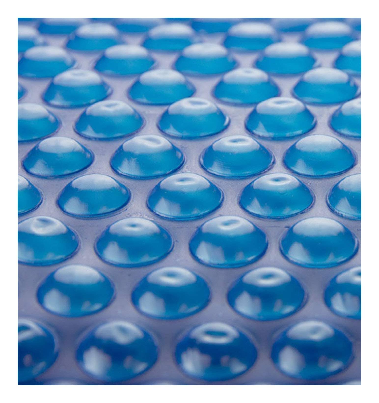 93c368f0bd929ae08834006b610ba9b3e2e46ab87219deee51be394dee9ef482.jpg 15' x 24' Oval 8 Mil Blue Bubble Swimming Pool Solar Heater Blanket Cover - Image 1