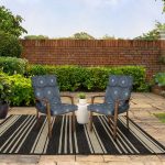 Better Homes & Gardens 44" L x 21" W Navy Medallion 1 Piece Outdoor Chair Cushion